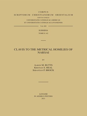 cover image of Clavis to the Metrical Homilies of Narsai